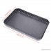BetterM 9 inch Pizza Pan Cake Baking Mold Tray Non-stick Bakeware Carbon Steel Mould with Holes (Square) - B0767HHHX6